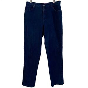 Gloria Vanderbilt Amanda Sz 8 Women’s Stretch Dark Denim Jeans Straight Leg